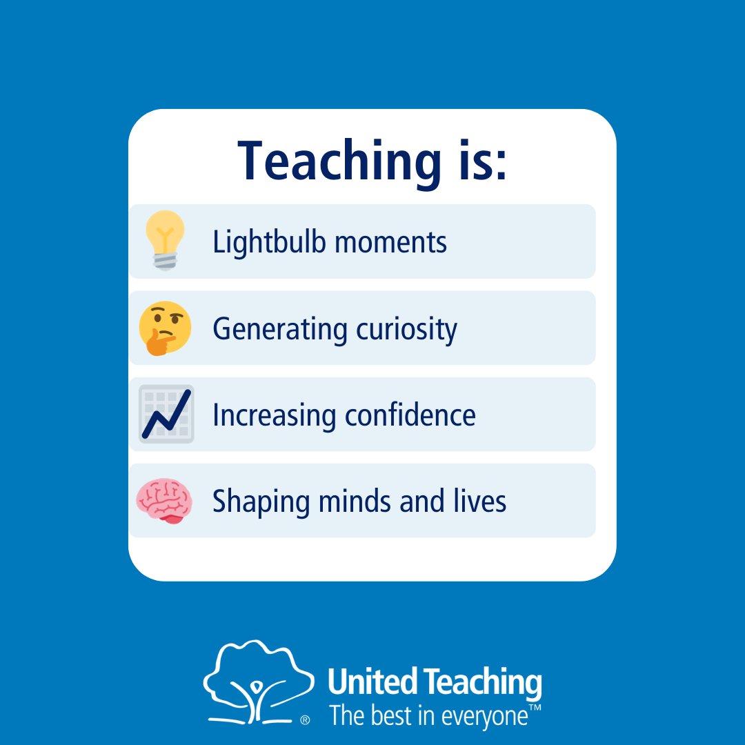 Teaching is so much more than just a job. Read our latest article to discover just some of the reasons we think teaching is the best career: ow.ly/Ub9i50Q8ihy #TrainToTeach