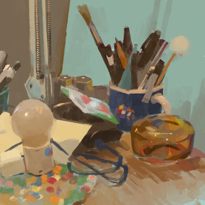 ちゃんと描いてないけど描いてあるように見えると気持ちいい 