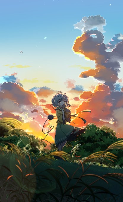 「1girl sunset」 illustration images(Latest)｜5pages