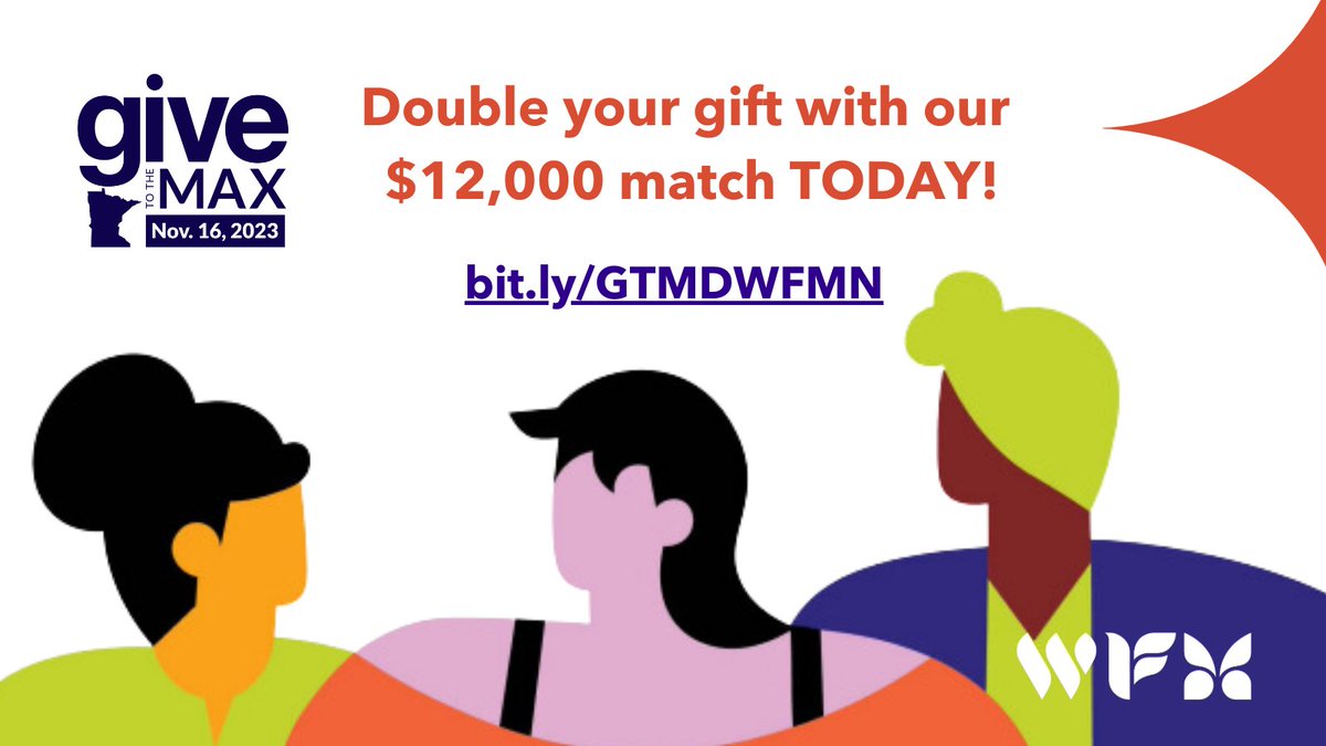 It's the biggest day of giving in MN - Give to the Max Day! Thanks to a generous $12,000 matching gift, your gift can double our impact in building community power and leadership so we all can live with safety, health, and prosperity. Donate at bit.ly/GTMDWFMN. #GTMD23
