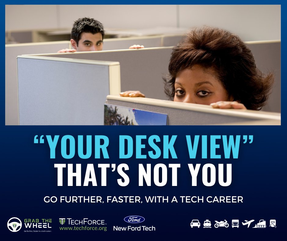 NewFordTech's tweet photo. In a world of infinite possibilities, why settle for a cubicle view?
Break the mold. Choose a tech career that matches your pace, passion, and perspective. Step out. Step up. Take control➡ Join https://t.co/V6nFTl5oZe & check out https://t.co/8cWRaRL7bK #GrabTheWheel #BeATech🚀 https://t.co/fHn1dU1kqe