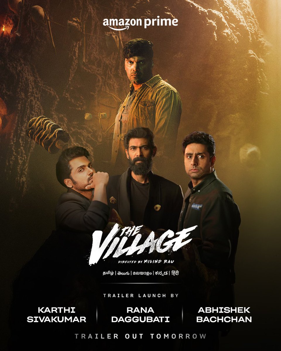 Arjun Chidambaram (@arjunchdmbrm) on Twitter photo terror awaits! 🫣
#TheVillageOnPrime, Nov 24 only on <a href="/PrimeVideoIN/">prime video IN</a>
Trailer out tomorrow at 1:30pm
<a href="/arya_offl/">Arya</a> <a href="/milindrau/">Milind Rau</a> <a href="/ggirishh/">Girishh Gopalakrishnan</a> <a href="/DivyaPillaioffl/">Pillai Divya</a> <a href="/thespcinemas/">SP CINEMAS (PRODCO PVT LTD)</a> <a href="/DeerajVaidy/">Deeraj Vaidy</a> <a href="/ActorMuthukumar/">Muthukumar</a> <a href="/Aazhiya_/">Aazhiya_rowdy_baby</a> <a href="/highonkokken/">John Kokken</a> <a href="/Poojaram22/">Pooja Ramachandran</a> <a href="/kabalivishwanth/">Kabali Vishvanth</a> <a href="/theabishekkumar/">Abishek kumar</a> <a href="/ashwin_kkumar/">Ashwin Kkumar</a> terror awaits! 🫣
#TheVillageOnPrime, Nov 24 only on <a href="/PrimeVideoIN/">prime video IN</a>
Trailer out tomorrow at 1:30pm
<a href="/arya_offl/">Arya</a> <a href="/milindrau/">Milind Rau</a> <a href="/ggirishh/">Girishh Gopalakrishnan</a> <a href="/DivyaPillaioffl/">Pillai Divya</a> <a href="/thespcinemas/">SP CINEMAS (PRODCO PVT LTD)</a> <a href="/DeerajVaidy/">Deeraj Vaidy</a> <a href="/ActorMuthukumar/">Muthukumar</a> <a href="/Aazhiya_/">Aazhiya_rowdy_baby</a> <a href="/highonkokken/">John Kokken</a> <a href="/Poojaram22/">Pooja Ramachandran</a> <a href="/kabalivishwanth/">Kabali Vishvanth</a> <a href="/theabishekkumar/">Abishek kumar</a> <a href="/ashwin_kkumar/">Ashwin Kkumar</a>