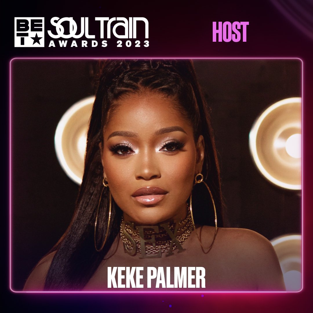 @KekePalmer will be hosting the 2023 Soul Train Awards!!!!!!
Congratulations girl and I can't wait to see everything including your wardrobe. Cause 2023, your fashion style is giv'ving
✨

#BET #BETUK #SoulTrainAwards #SoulTrainAwards2023 #KekePalmer