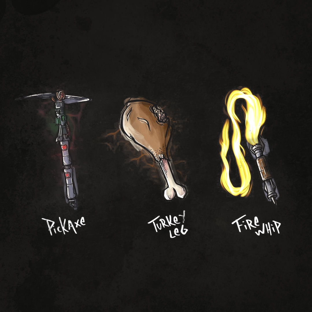 🎨Rough sketches of the #Burnathon3 equipable #ShibaDoge #NFT #prizes 🔥