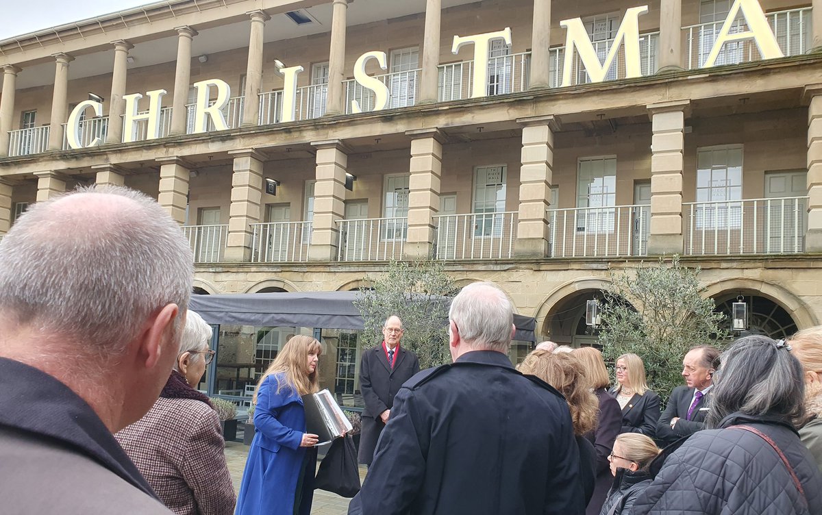 Deputy Lieutenant annual meeting 
Great morning with 5 new DLs. Thanks to NickyMBEDL &amp; team for hosting at Piece Hall Halifax. Good interview with <a href="/JayMitchinson/">James Mitchinson</a> &amp; <a href="/jonhammond/">Jon Hammond</a>