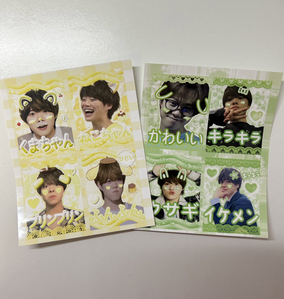 haacsunilyy's tweet photo. #RT 이벤트💛💚

수능도 끝났고 나니단 컴백 기념 이벤트 열어봅니다! 6분 뽑아서 프리쿠라 드리겠습니다💚 노랑, 초록 같이 드립니다 배송비 부담 가능하신 분만 부탁 드려요😊 

➰윗치폼과 번장에서 판매하고 있으니 많이 구매해주세오 ( ´͈ ॢꇴ `͈ॢ)･*♡➰
https://t.co/XtGziAYwrZ https://t.co/XLfOBbQEfE