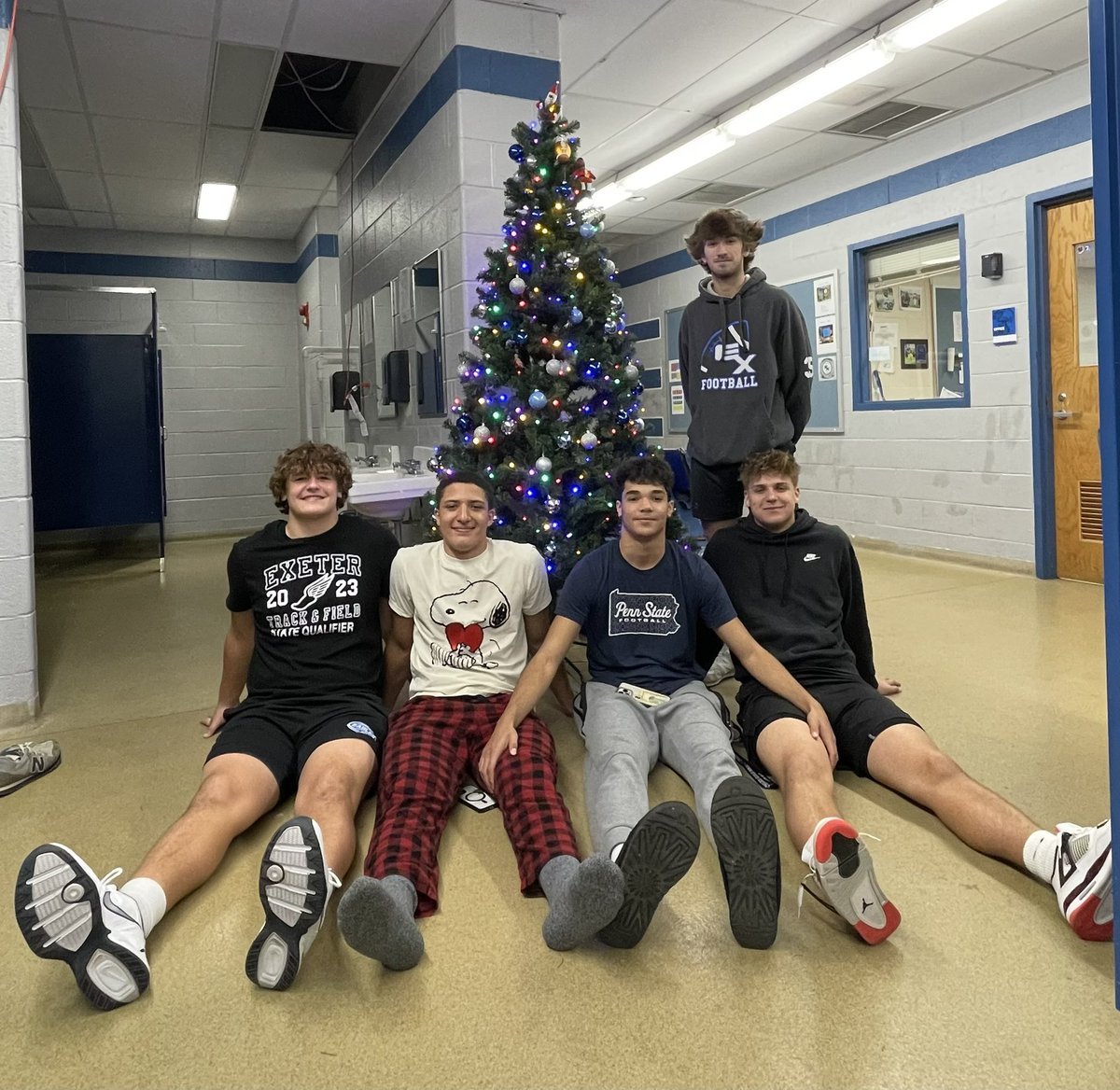 New Addition to locker room!
@ExeterTwpFB 
#FeelingFestive