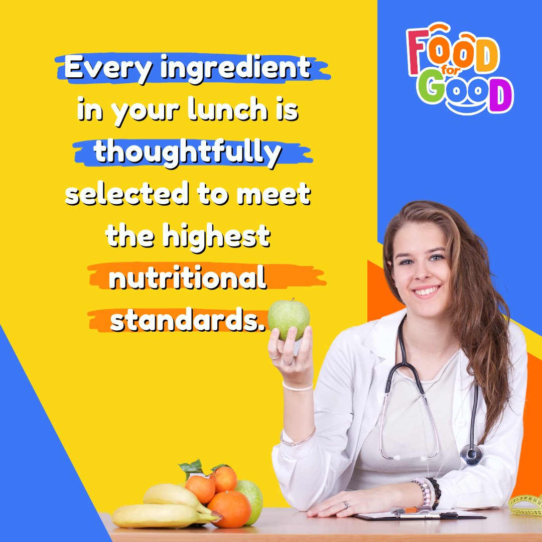 We believe that every meal should be a celebration of good health. That's why every ingredient in your lunch is thoughtfully selected to meet the highest nutritional standards.
 #FoodForGood #AllergenSafe #NutritionFirst #Nutrition #Ontario #Canada #ChildFirst #HappyLife