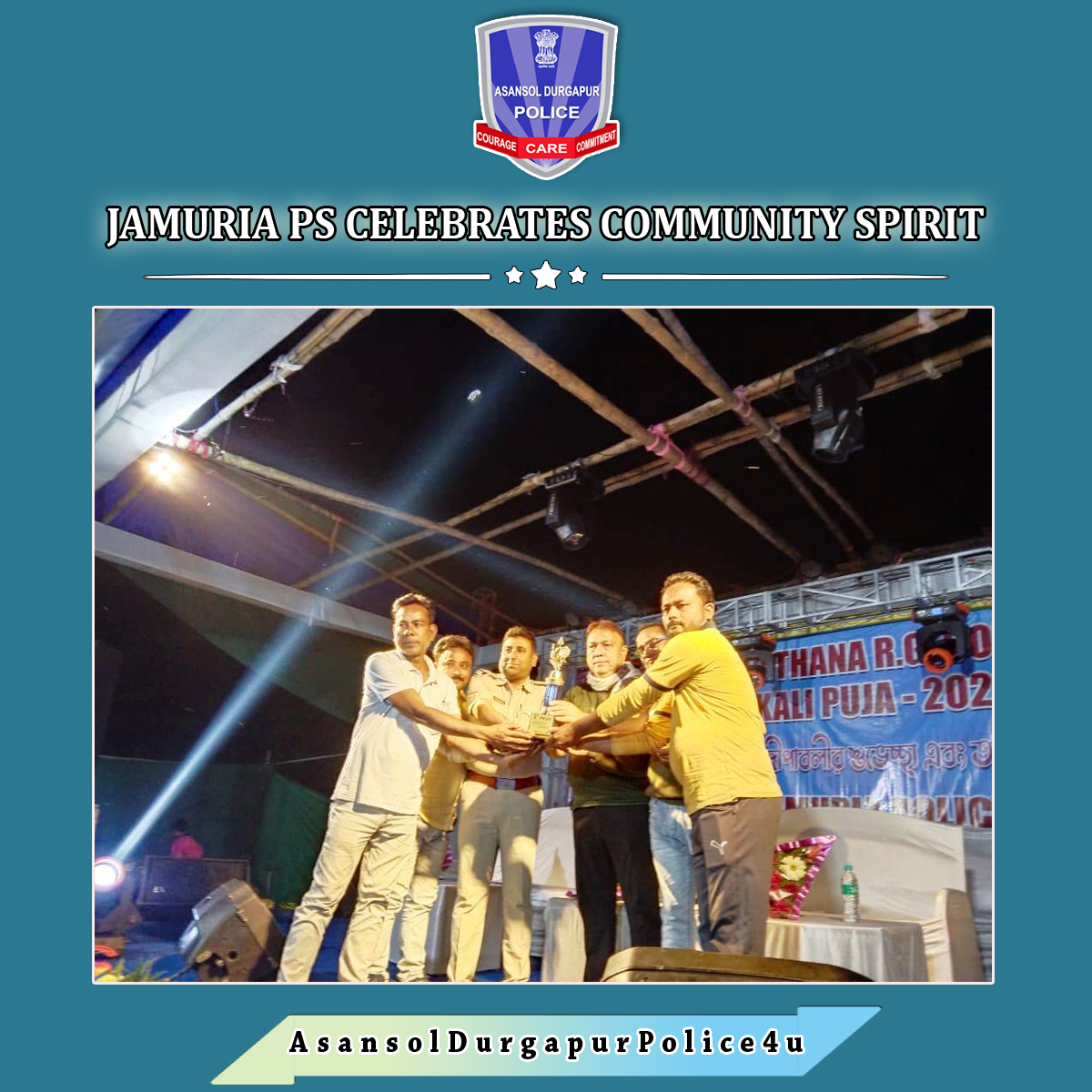 Cpadpc's tweet photo. Honouring the festive spirit, Jamuria PS hosted a special felicitation program celebrating Durga Puja & Muharram. 200 Sarees & 50 Helmets were distributed to the needy persons in presence of esteemed dignitaries.
#FelicitationProgramme #ComunityCelebration
#ADPC @WBPolice https://t.co/GBkvdcQ4OS