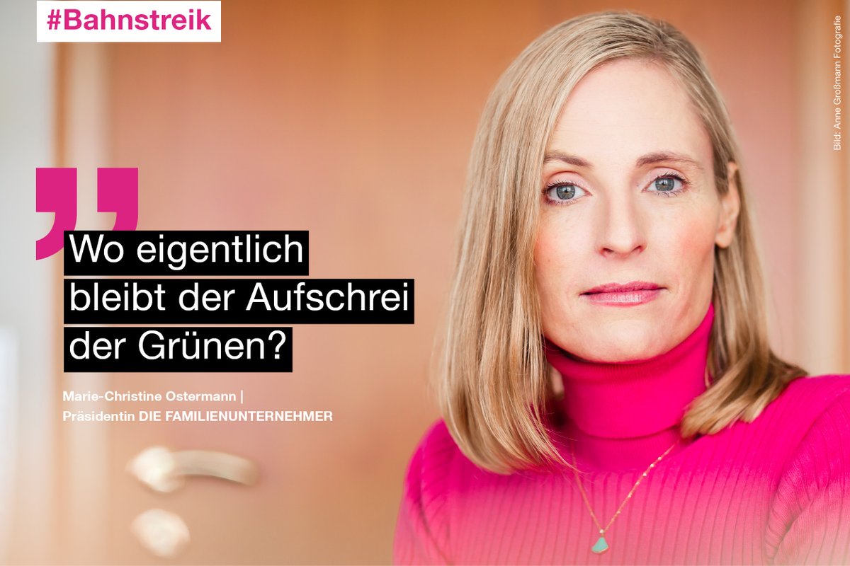 Der Bahnstreik verursacht pro Tag über 1.000 Tonnen CO2 und wird auch langfristig wieder mehr Pendler und Fernreisende veranlassen, sich für Auto oder Flugzeug zu entscheiden. 

Zur Pressemitteilung 🗞️ familienunternehmer.eu/presse-news/pr…