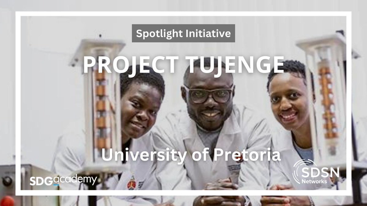 SDG_Academy's tweet photo. How can technology and water systems promote #sustainability and the #SDGs? Learn more in this #spotlightvideo from the the @UPTuks “Team Tujenge” here https://t.co/uPZ0ImWgL8 @SDSN_SA1 https://t.co/za6gN2kyED
