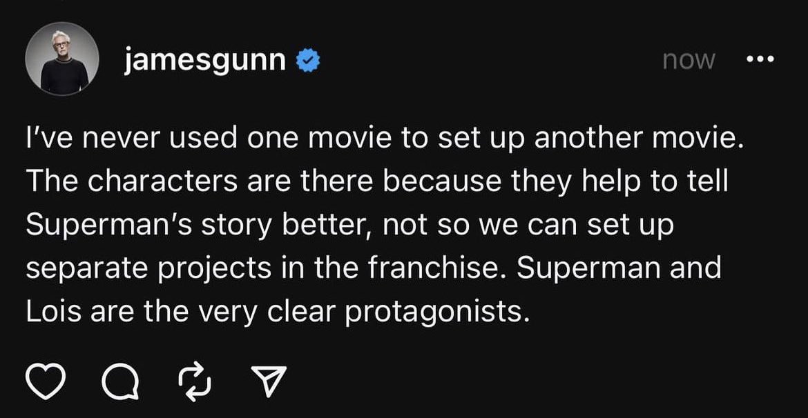 BlackMajikMan90's tweet photo. People need to be quiet and let James Gunn do his thing. https://t.co/OwjPxhxYo5