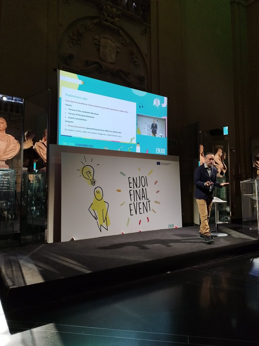 ENJOI project (@enjoiproject) on Twitter photo @elisabetta_tola <a href="/mcatanzaro/">Michele Catanzaro</a> "In #ENJOI we worked in a preliminary SPIs of #SciComm from grey literature and we interviewed #SciComm experts. We get a list of 50 documents about #SPIs. Then, <a href="/SciencefChange/">Science For Change</a> helped to cocreate the first draft of practical #SPIs", said <a href="/mcatanzaro/">Michele Catanzaro</a> @elisabetta_tola <a href="/mcatanzaro/">Michele Catanzaro</a> "In #ENJOI we worked in a preliminary SPIs of #SciComm from grey literature and we interviewed #SciComm experts. We get a list of 50 documents about #SPIs. Then, <a href="/SciencefChange/">Science For Change</a> helped to cocreate the first draft of practical #SPIs", said <a href="/mcatanzaro/">Michele Catanzaro</a>