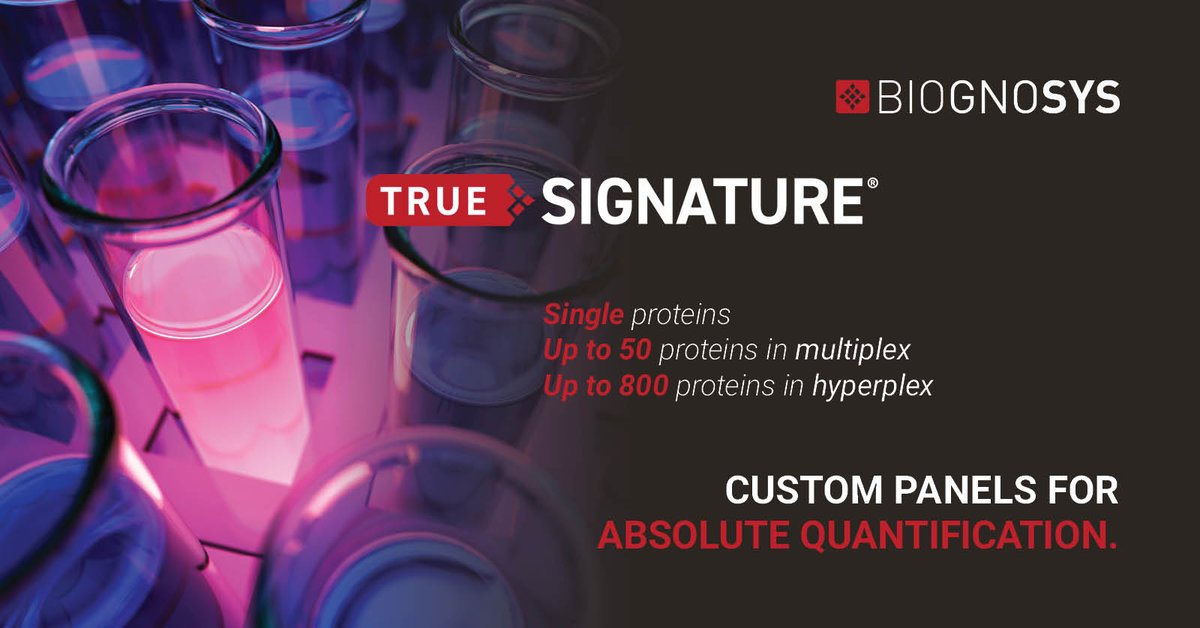 biognosys's tweet photo. 🚀 Discover our new #TrueSignature® custom hyperplex panels, powered by parallel reaction monitoring (#PRM) and #SureQuant, to elevate your clinical biomarker and pharmacodynamic analysis. Precisely quantify up to 800 peptide analytes.🧬https://t.co/FAoZd9gJOt https://t.co/wgPSsDzwi7