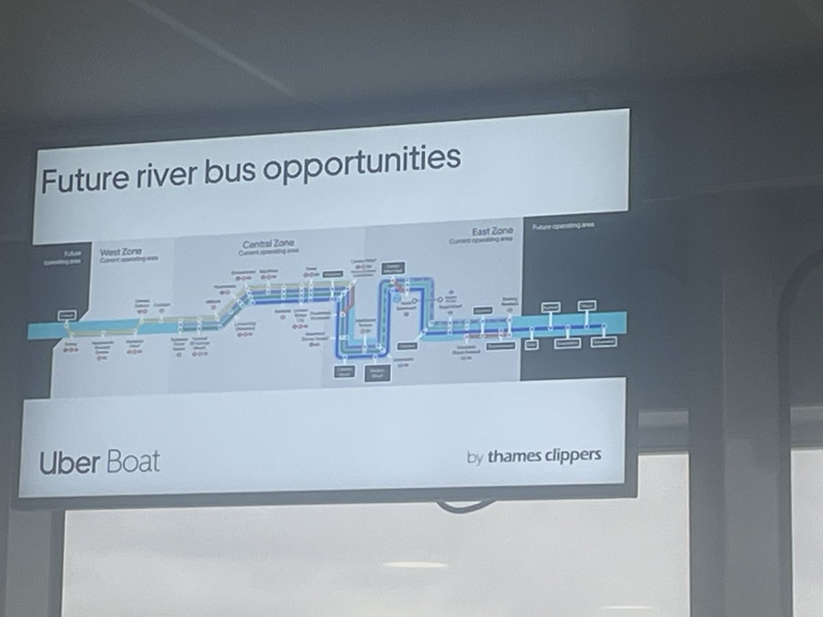 Some exciting potential expansion of the #London #Riverboat service - being briefed while on board one of the new hybrid #EarthClippers. Loving the quiet electric engine!