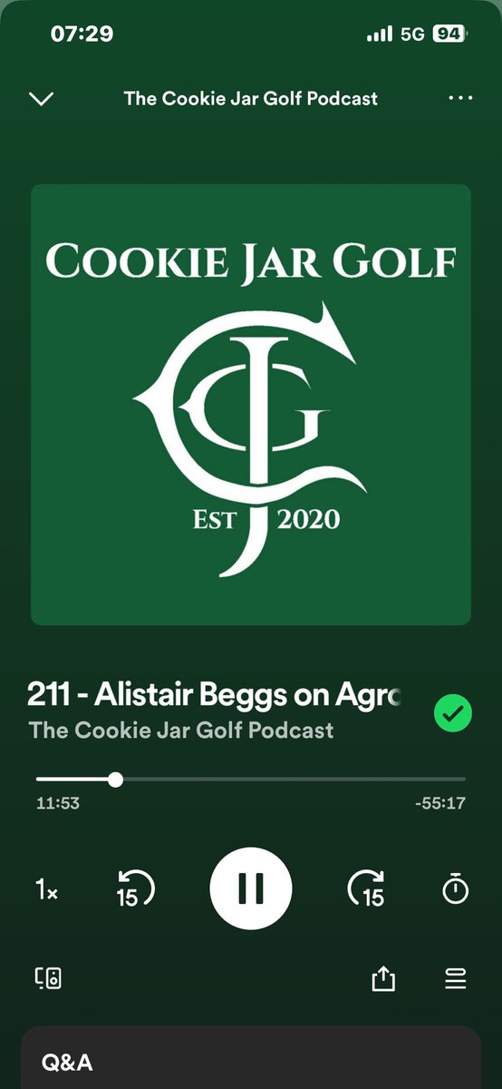 I would encourage every member of every golf club to have a listen to this podcast.  So many relevant/current issues discussed that every greenkeeper deals with that the everyday member may not consider or be aware of.
<a href="/Worksopgolfclub/">Worksop Golf Club</a> <a href="/cookiejargolf/">Cookie Jar Golf</a> 

 open.spotify.com/episode/7HvOqI…
