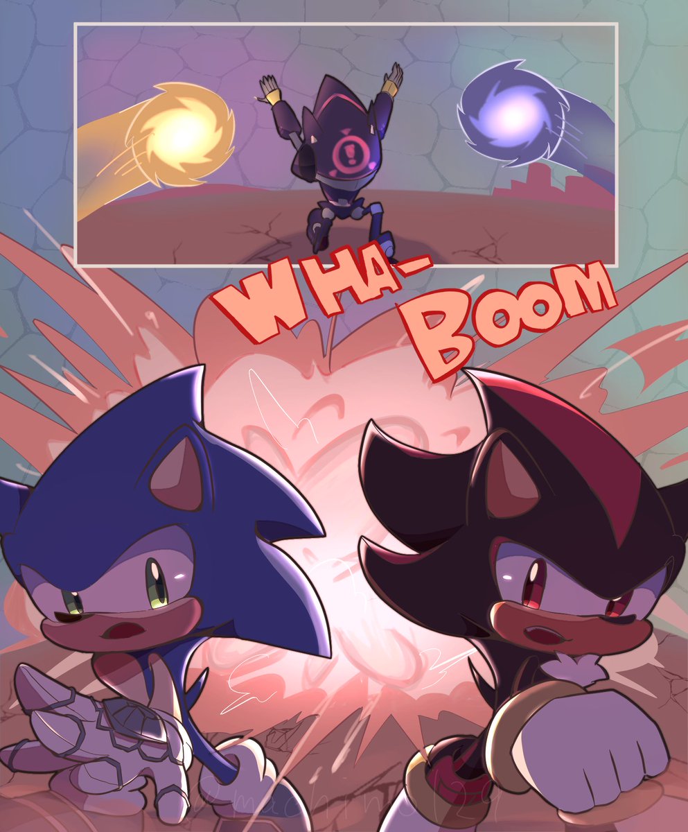 Lucía Ship Art!🇦🇷 on X: HC Sonadow: Shadow likes Sonic's