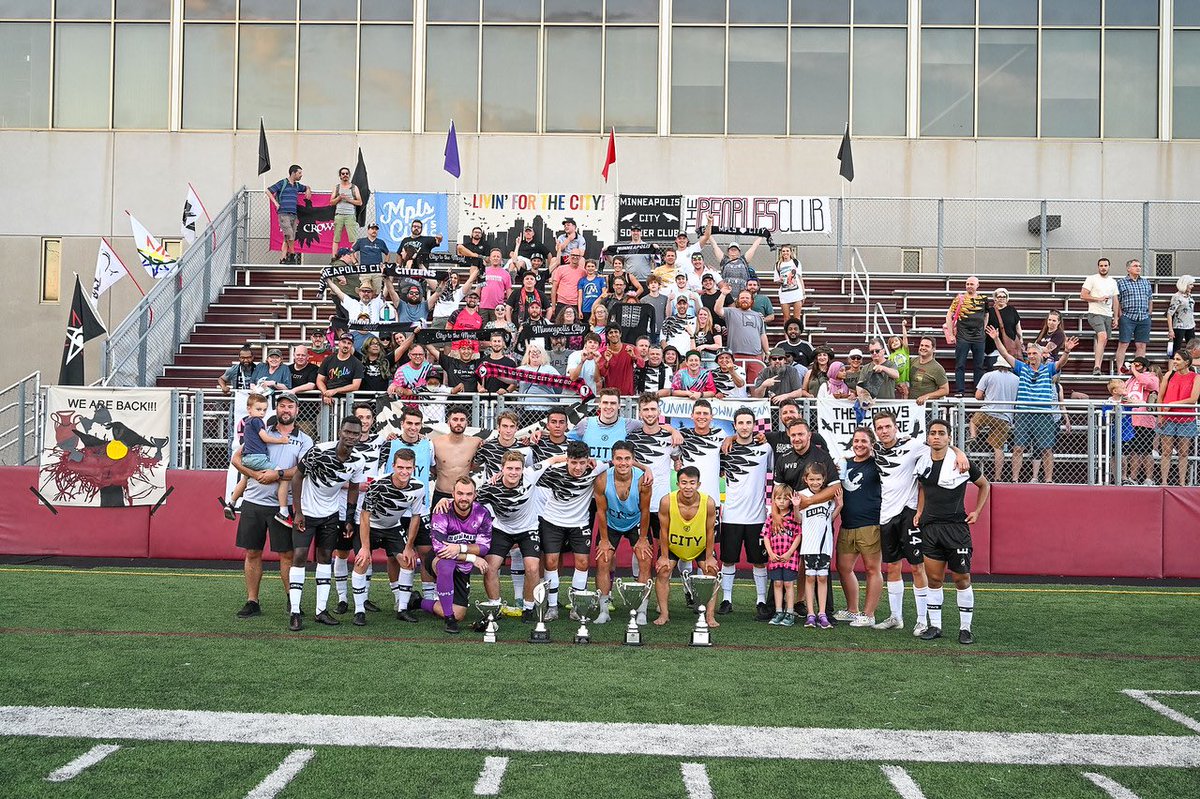 mschoten's tweet photo. We started doing this @mplscitysc team pic in 2022 with the supporters and every year it’s the best photo of the season because it encapsulates why this club is so special. Every donation we get is so appreciated as it allows these moments to happen. 

https://t.co/3IfryDRFOB https://t.co/yFltSL0lYl