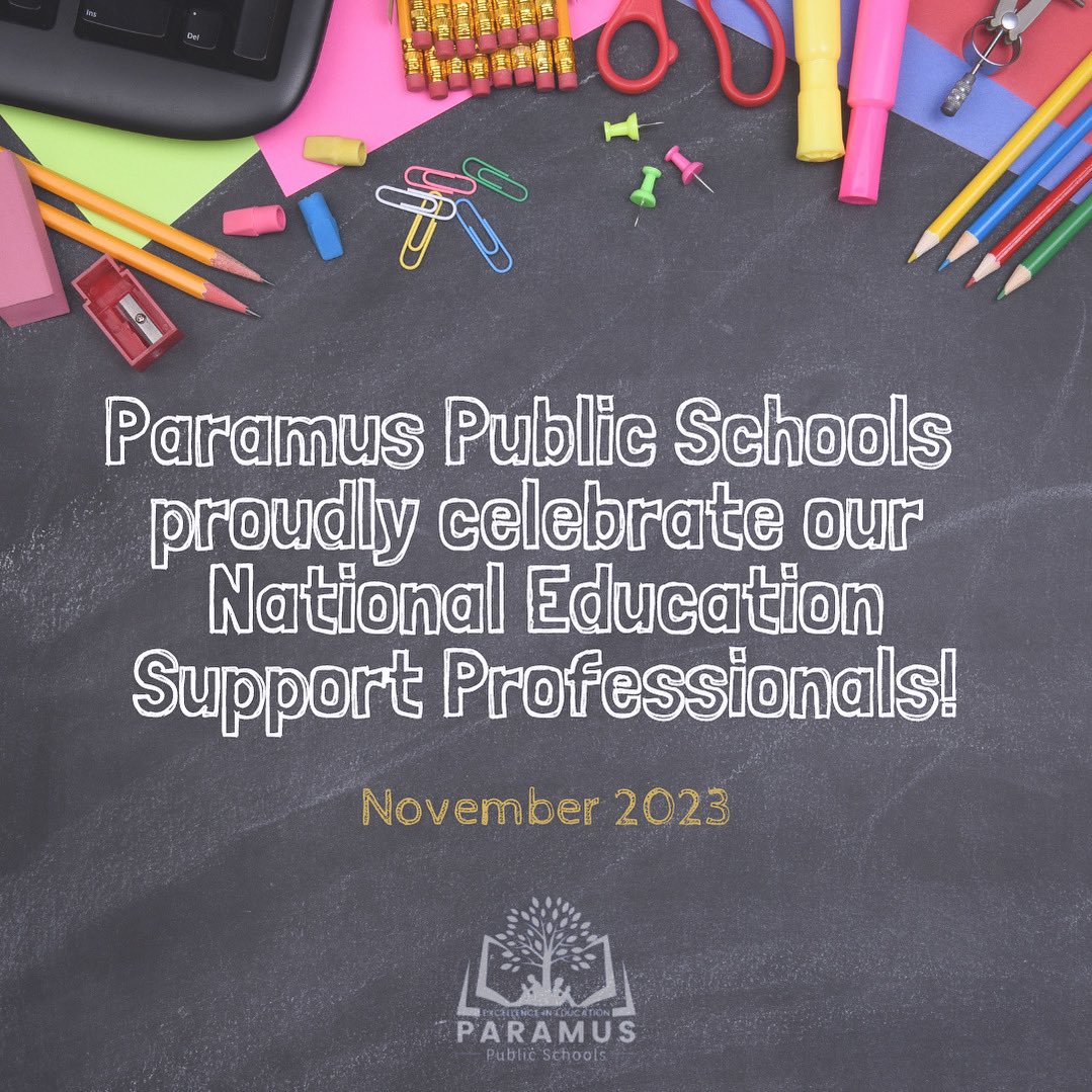 Paramus_Schools's tweet photo. We are proud to recognize and celebrate our Education Support Professionals! We’re grateful to all of our ESPs across the district and the critical roles they play. Thank you for all you do to support our students & staff 💙🤍#paramuspride #esps #educationsupportprofessionalsday https://t.co/SiAOCmy3Wn
