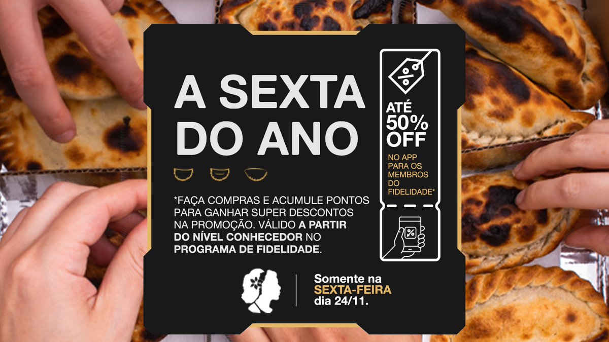 Foi aqui que pediram 50% de desconto nos combos da La Guapa?

Então aproveite a Black Friday com as melhores empanadas pelo nosso app! Ah, essa oferta é EXCLUSIVA para os níveis Conhecedor e Membro do Clube da Empanada no programa de fidelidade do app: laguapa.page.link/laguapa9
