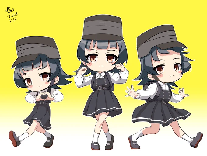 んちゃ!! ロリ神☆霰ちゃん #艦これ #艦これ版深夜の真剣お絵描き60分一本勝負 #艦これ版真剣お絵描き60分一本勝負_20231116 