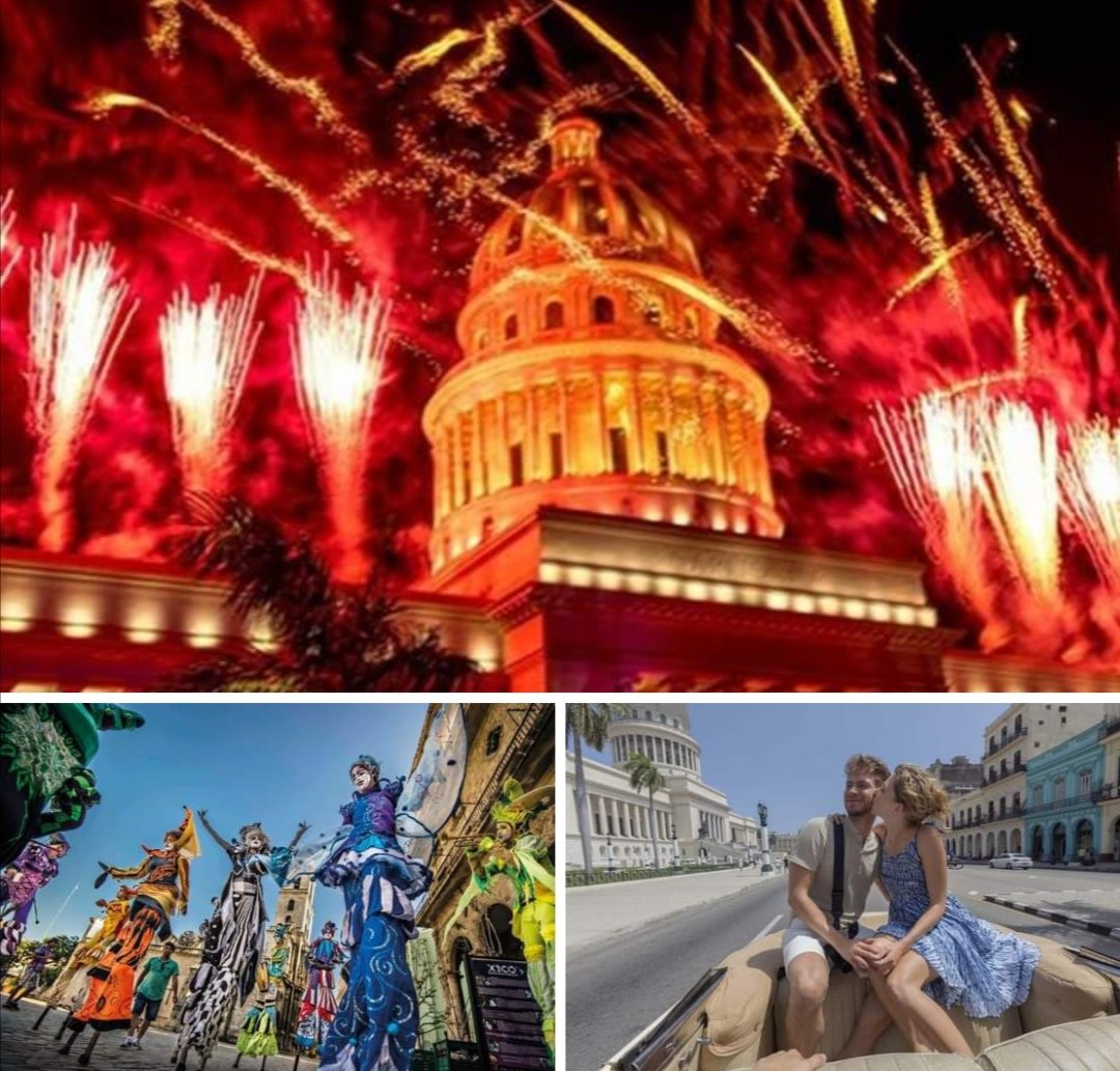 TurismoCubaRoma's tweet photo. L'Avana, capitale di tutti i #cubani, oggi, 16 novembre 2023, si adorna per celebrare i suoi 504 anni di fondazione. #CubaUnica @MirtaGranda https://t.co/tZysYMW2ry