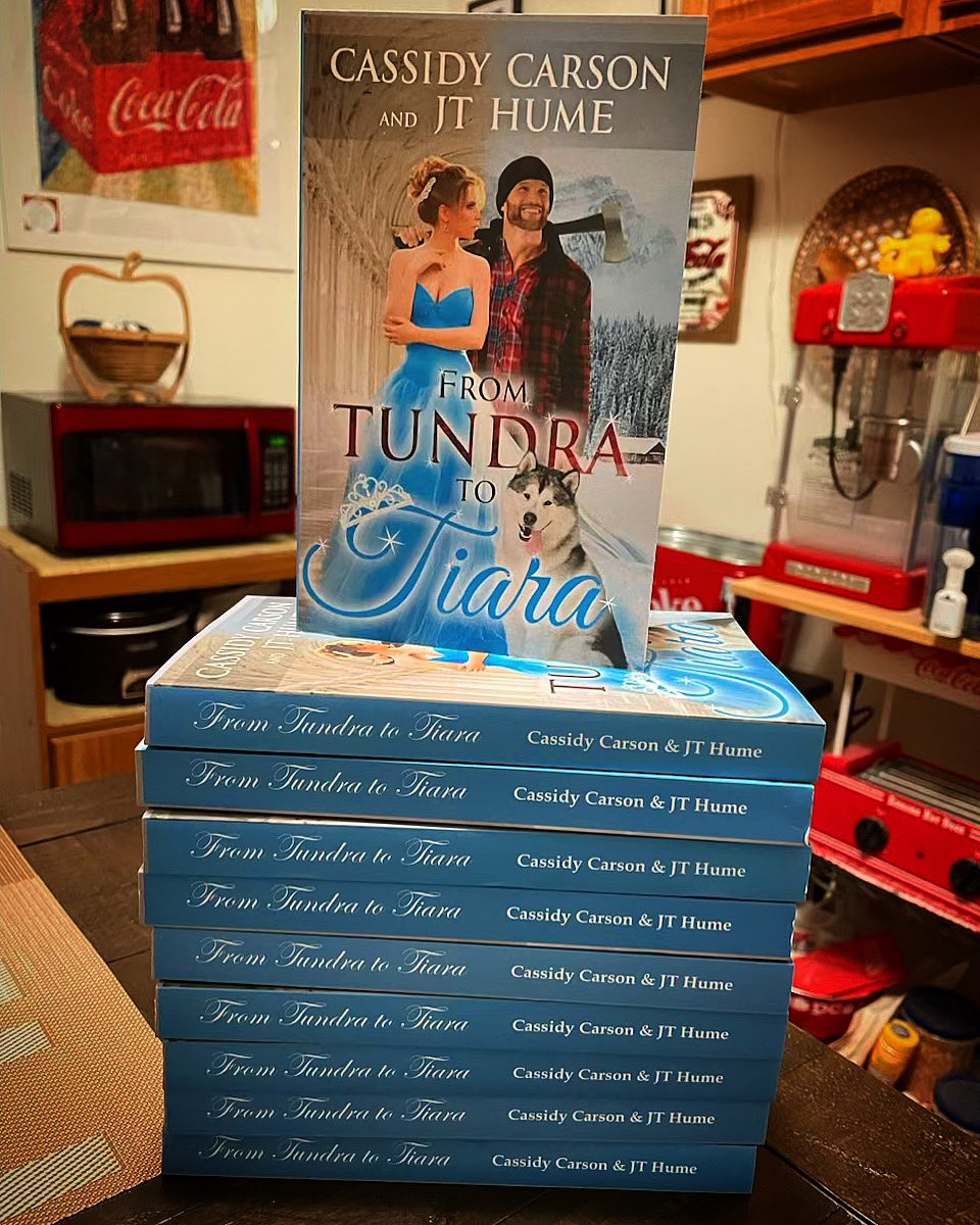 Excited to have received the first author copies of the cozy romance my husband @JT_Hume and I wrote and self-published together! Truly a labor of love. #romanceauthors #writingpartners #authorcopies #cozyromance #excitingtimes