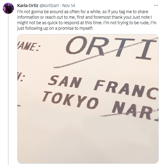 Translation: I have messed up my own anti-AI case so bad, I am not even going to stick around for the hearing.

Why should I bother anyway when I grifted enough from Luddite fools for an all expense paid trip to Japan! 

So long, suckas!!
