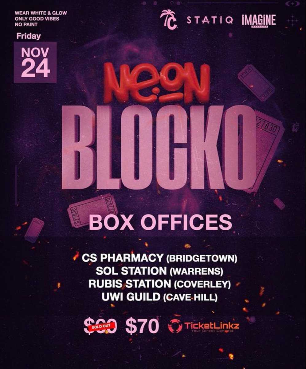 TICKET OUTLETS 🎟️ for the kickoff party on 𝑰𝑴𝑨𝑮𝑰𝑵𝑬 𝑾𝑬𝑬𝑲𝑬𝑵𝑫 gunna be FULLY ACTIVE! as <a href="/jagwadechamp/">Jagwa De Champ</a> 🇧🇧 &amp; @viking_dingdong961 🇹🇹 touch stage!