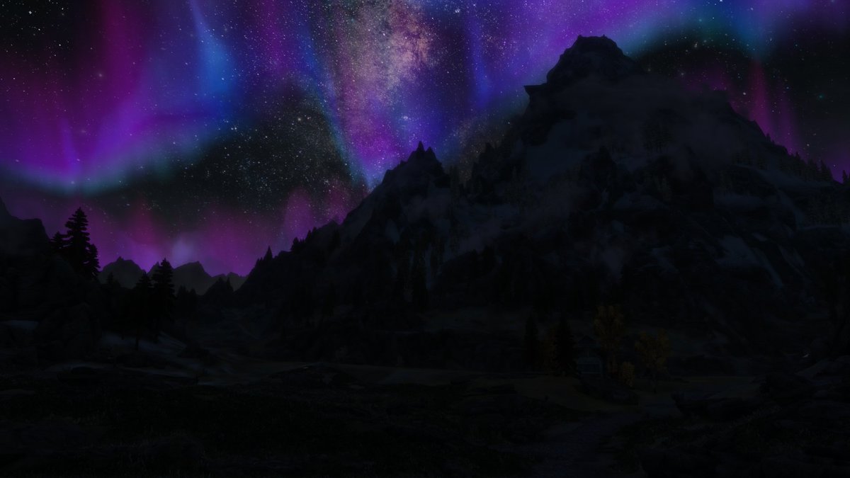 NovA1990's tweet photo. Aurora Borealis for #PurpleVP
🎮- #SkyrimAnniversaryEdition
📷- Skyrim Photomode Mod
🎨- Visceral ENB + Lightroom Classic
#VGPUnite #VPRT #TheCapturedCollective #ThePhotoMode #VirtualPhotography #Skyrim https://t.co/PF26nBCCSL