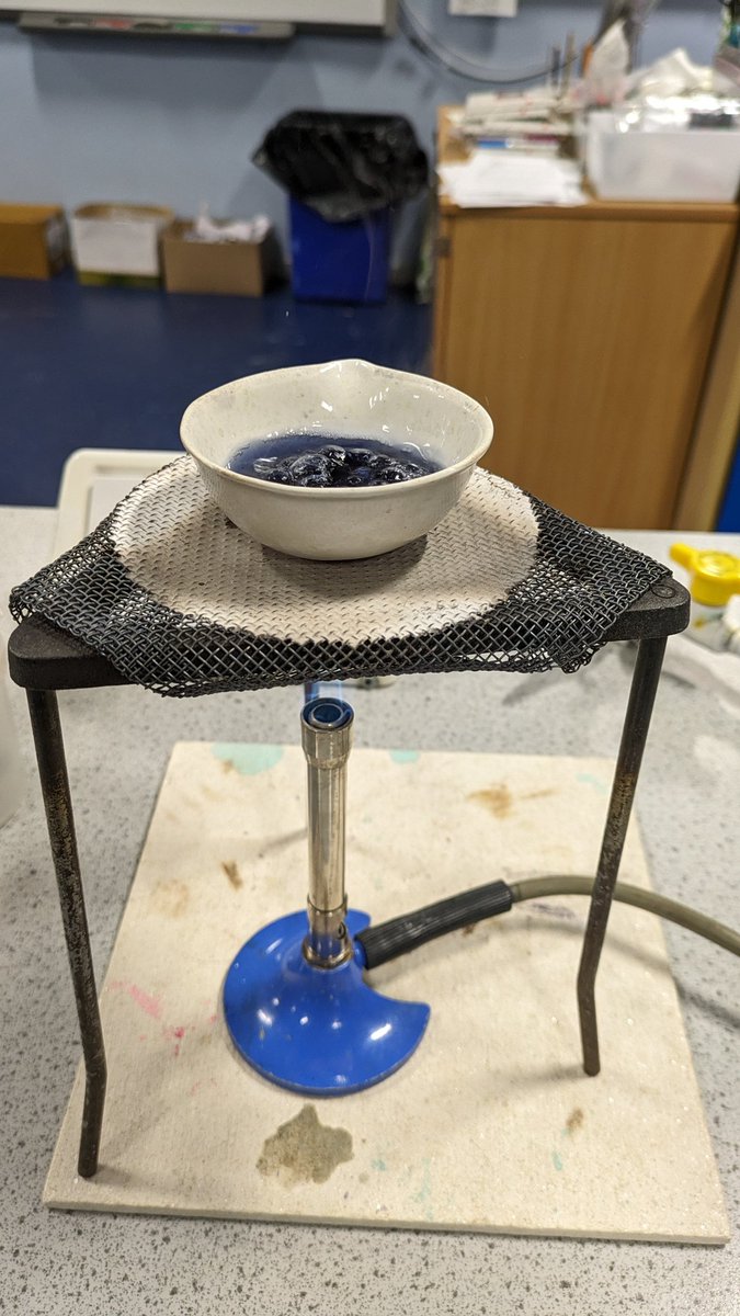 Neutralisation and making salts with my S2 class on Monday 😊