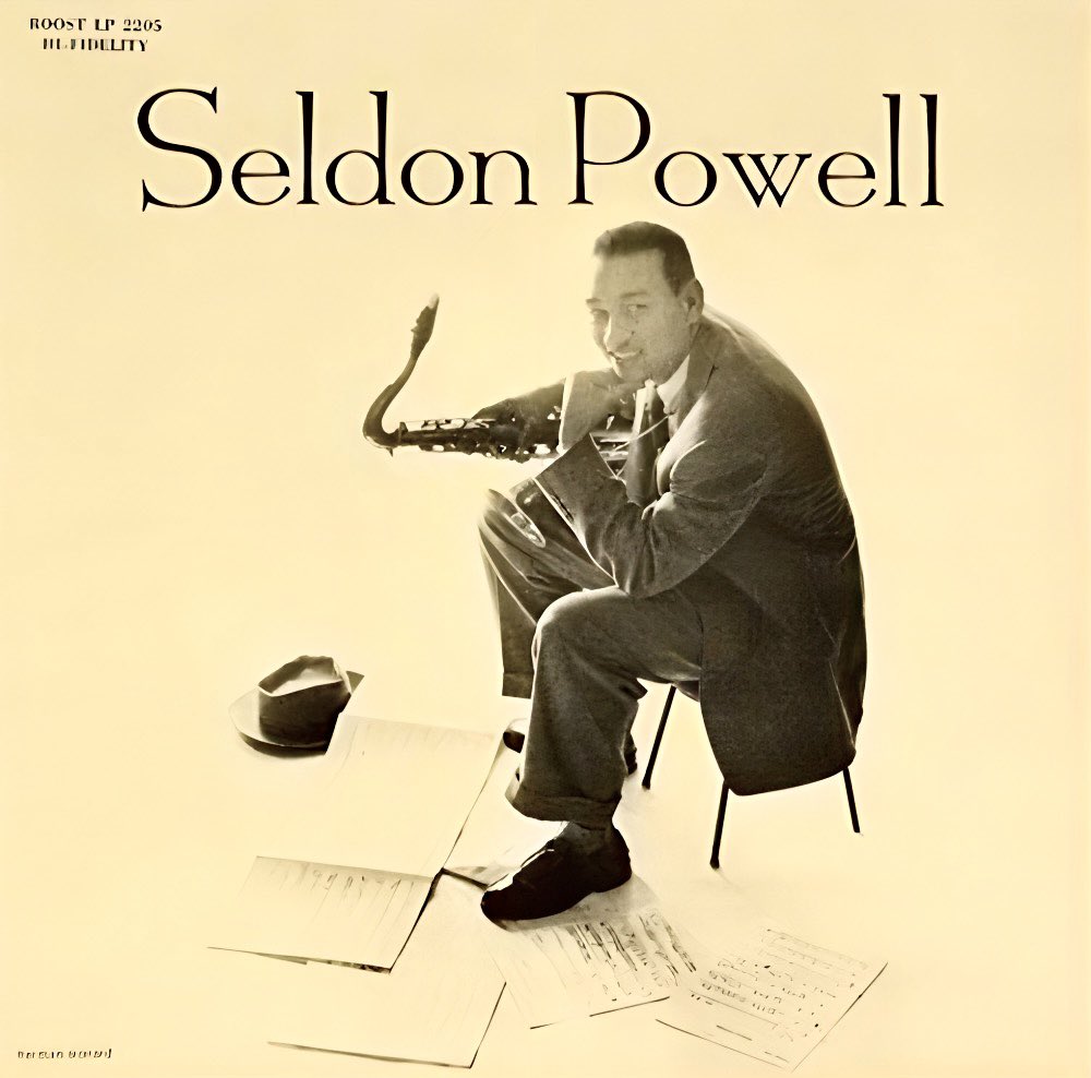 BSJazz_2's tweet photo. Seldon Powell - Plays (Full Album) [Royal Roost LP 2205] Recorded in 1955

Personnel:
Seldon Powell - tenor saxophone
Jimmy Nottingham - trumpet
Bob Alexande - trombone
Tony Aless - piano
Arnold Fishkin - double-bass
Don Lamond - drums

https://t.co/jY277aA51D @YouTube https://t.co/GUQxm2YUus
