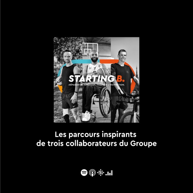 GroupeBouygues's tweet photo. 🎙 Ténacité, fureur de vivre et passion caractérisent le parcours des champions @AHanquinquant 🥇 #triathlon, Jean-Christophe Rambeau (épisode 1) 🏐 #volley et Audrey Cayol 🏀 #basket, collaborateurs du groupe Bouygues.
📷 Vincent Baldensperger