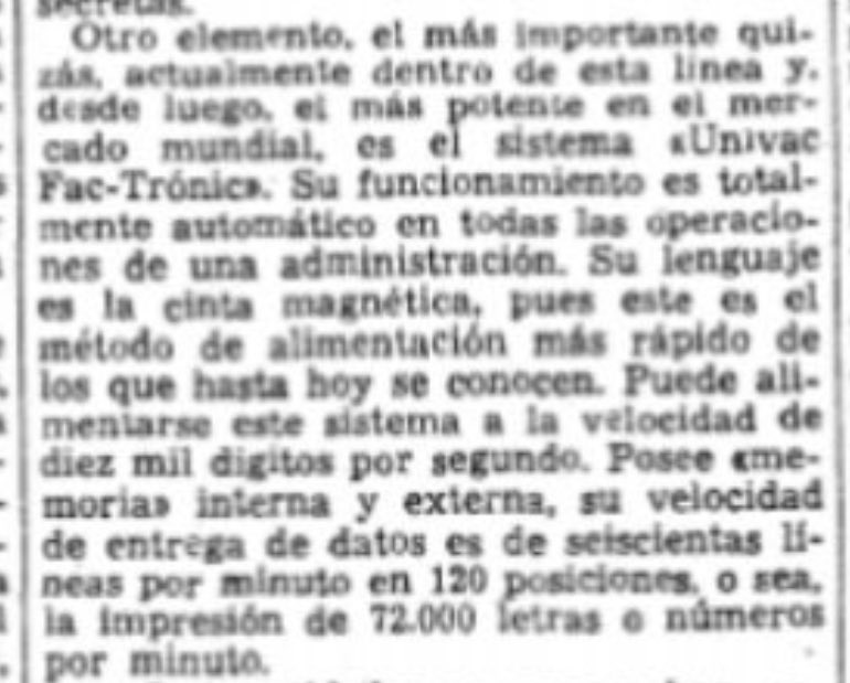 dgromero's tweet image. #AGI #AIvintage #ChatGPTvision
🤖 The terminology used in technology often reflects the aspirations and perceptions of the era. In 1955 , calling the UNIVAC an &quot;electronic brain&quot; symbolized a breakthrough in automation and computation, implying a machine capable of performing…