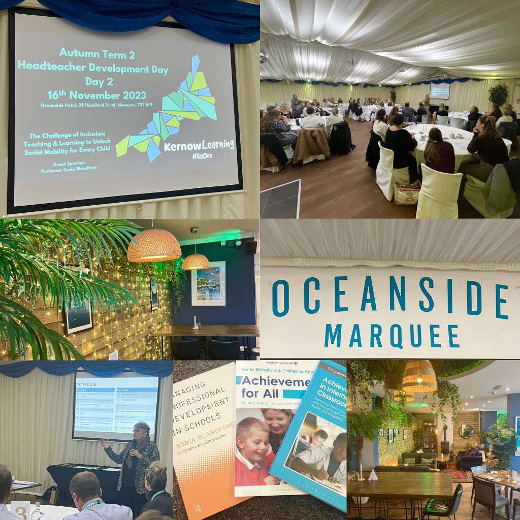 It’s the beginning of a positive and inspiring day with our guest speaker <a href="/SoniaAFA3AS/">Sonia Blandford</a> Professor Sonia Blandford. Sonia is a Kernow Learning Trustee and it is a pleasure and privilege to welcome her to focus on teaching and learning to unlock social mobility for  every child.