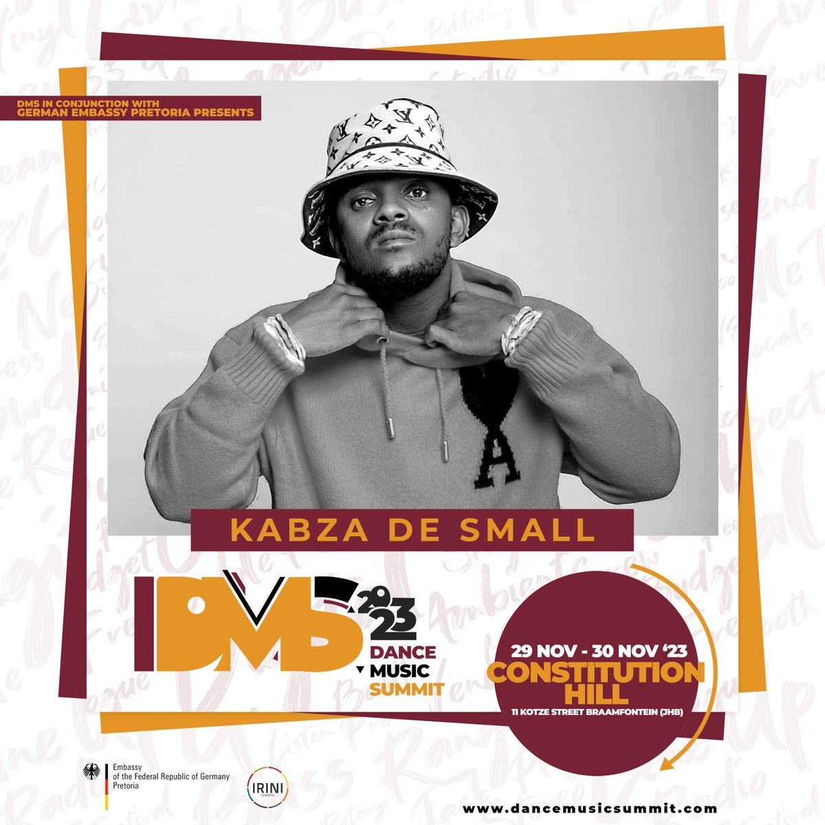 dmssouthafrica's tweet photo. #DanceMusicSummit2023

Learn from the best in the industry at the two day Dance Music Summit 2023 happening at the historic @VisitConHill  (South Africa) in Johannesburg from November 29th to 30th!📷📷 https://t.co/CNNlllO51W
