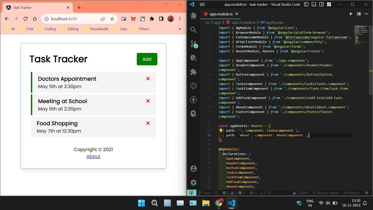 mukesh_sharma36's tweet image. Just started learning Angular🚀
Built a simple task tracker with Angular! 🎉💻
Excited to see what else I can create.

#Angular #CodingWin