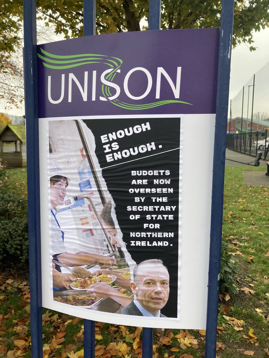 Pickets in east & west Belfast from 4 unions demanding #FairPay for school support workers ⁦@GMBNI⁩ ⁦@nipsa⁩ ⁦@UniteunionNI⁩ ⁦@UNISONNI⁩ ⁦@irishcongress⁩