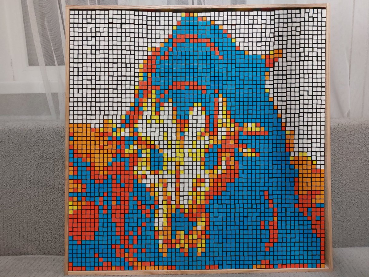 Wyiko622's tweet photo. Also you can see my 4 old creations that I made a long time ago for you with Rubik's Cubes 
#BeWorthy https://t.co/jZkbCQpEMM