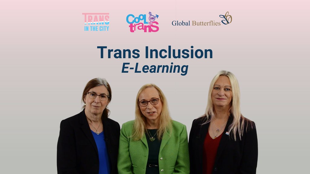 EXCITING ANNOUNCEMENT! We are thrilled to announce the launch of our Trans Inclusion E-Learning course, created in partnership with Cool2BTrans and Global Butterflies. For more information, head to transinthecity.co.uk/training #TransintheCity #ELearning #Trans101 @cool2btrans