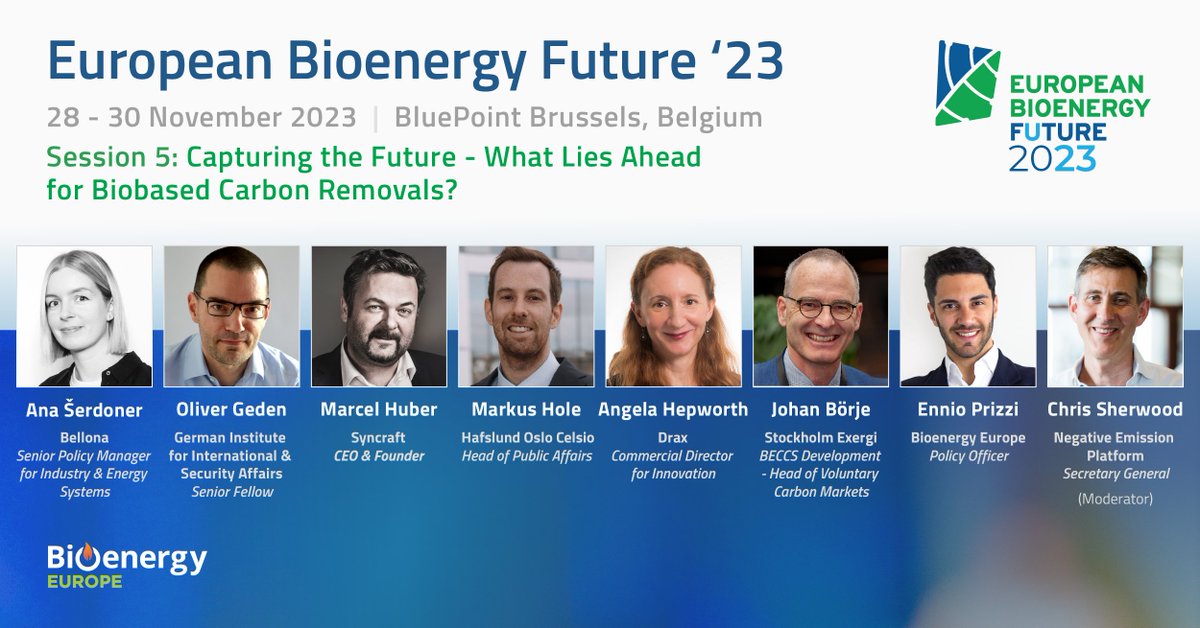 bioenergyEU's tweet photo. 🌿 #CarbonRemovals are necessary to reach #NetZero. Is EU policy doing enough to deploy #bioenergy solutions? Find out at the #EBF2023 ➡️ https://t.co/gThLGKgJcR
@anaserdoner @bellona @Oliver_Geden @SWPBerlin @MarkusHole @DraxGroup @JohanBorje @SthlmExergi @EnnioPrizzi https://t.co/wPIyB9WM9y