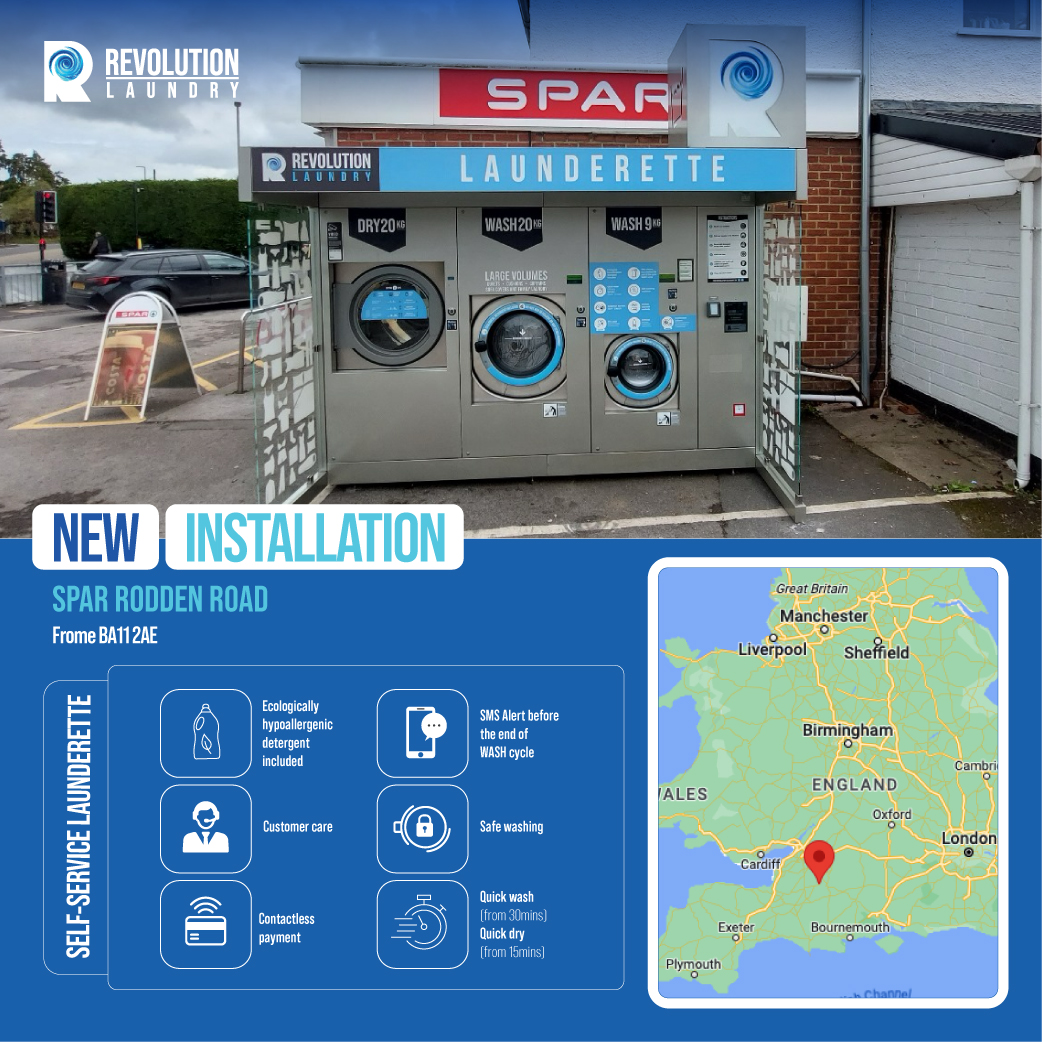 RevLaundryUK's tweet photo. 🚀 Big News! 🚀 Revolution Laundry machines are now at MORE locations! 🎉

✅ Quick wash cycles
✅ Large volume capacity
✅ Eco-friendly detergent

Laundry days just got easier. Find your nearest machine: https://t.co/RBIT247X2O

#RevolutionLaundry #LaundrySimplified #EcoFriendly https://t.co/AcRdZkacKd