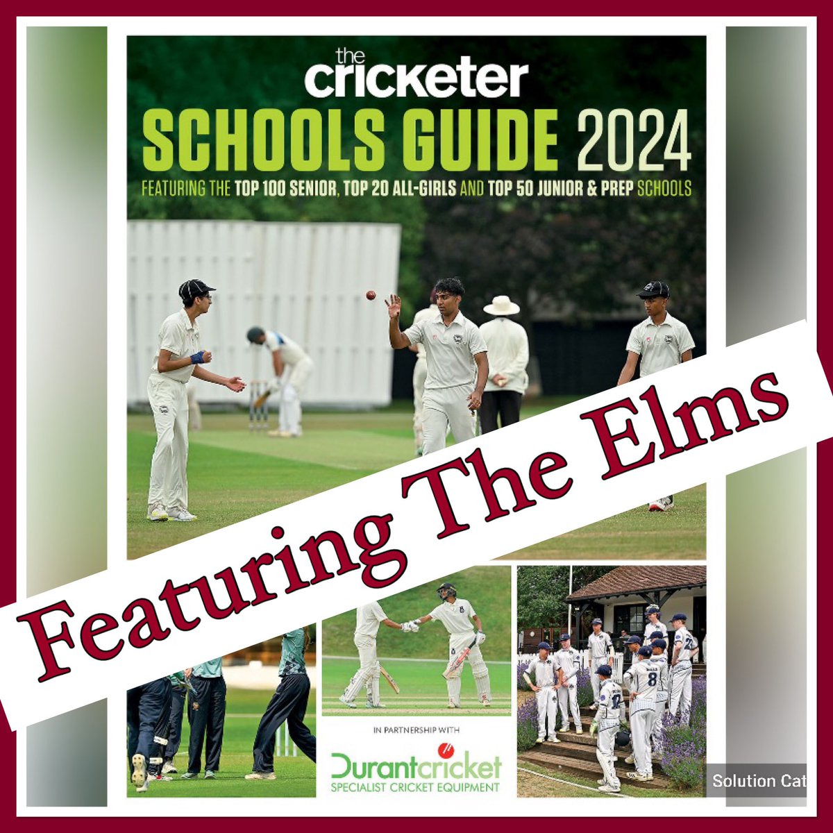 We are incredibly proud to feature in The Cricketer Schools Guide 2024. 

Only the UK’s best schools for cricket feature in this guide.

This is a great achievement for The Elms and if you would like to arrange a visit please visit our website (elmsschool.co.uk)
