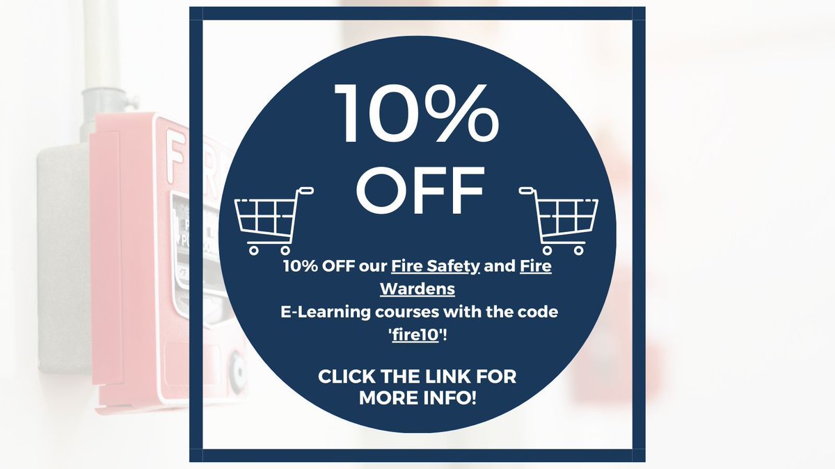 ManagementWA's tweet image. Only a couple of weeks left to save 10% on our #FireSafety 🔥 and #FireWardens 🧯 #onlinetraining! 💻

These courses are essential tools in protecting your workers from the risk of #fire.

Use code ‘fire10’ at checkout to save: 👇
buff.ly/2Ltb9qQ
buff.ly/3jAnwnm