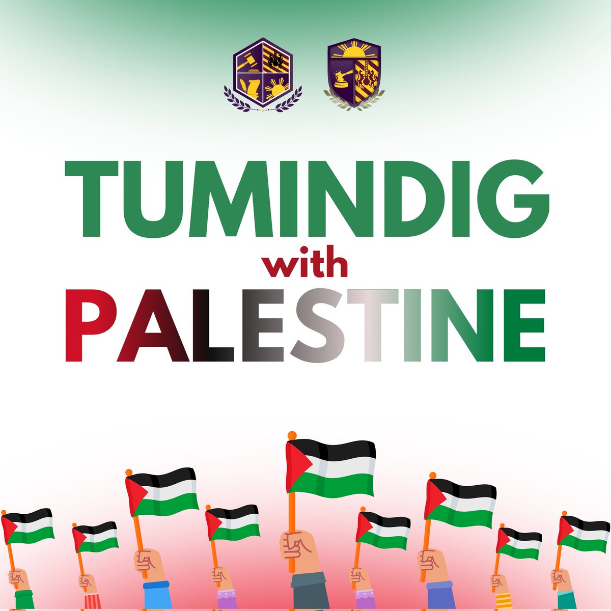 XUSHSGLegis's tweet photo. TUMINDIG WITH PALESTINE 🇵🇸

This initiative is more than words; it's a rallying cry for action. Let's shed light on the conflict between Israel and Palestine, and discover our roles in responding to these ongoing injustices. https://t.co/v55zNpGMAu