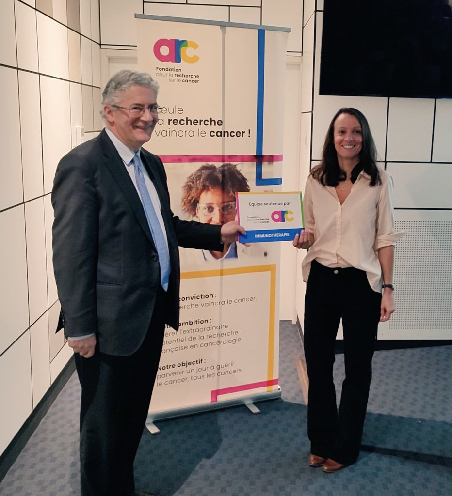 Très belle rencontre avec les membres et les donateurs de la Fondation ARC hier au @Crci2naClub. Merci pour votre soutien au projet IMAG'EV porté par Delphine Fradin. #Immunotherapy #EV #lungcancer @LabItmi @FondationARC