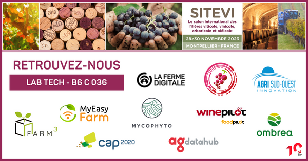 [EVENT] RDV du 28 > 30 nov. au @sitevi pour rencontrer l'équipe de LFD et ses #startup au LAB TECH📍Stand B6 C 036 > lafermedigitale.fr/retrouvez-la-f… Avec @Cap2020Consult @Farm3Cube @MyEasyFarm @Mycophyto1 @agdatahub_FR @Ombreafr @WinePilot_FR 🎫Billets : badge.sitevi.com/accueil.htm