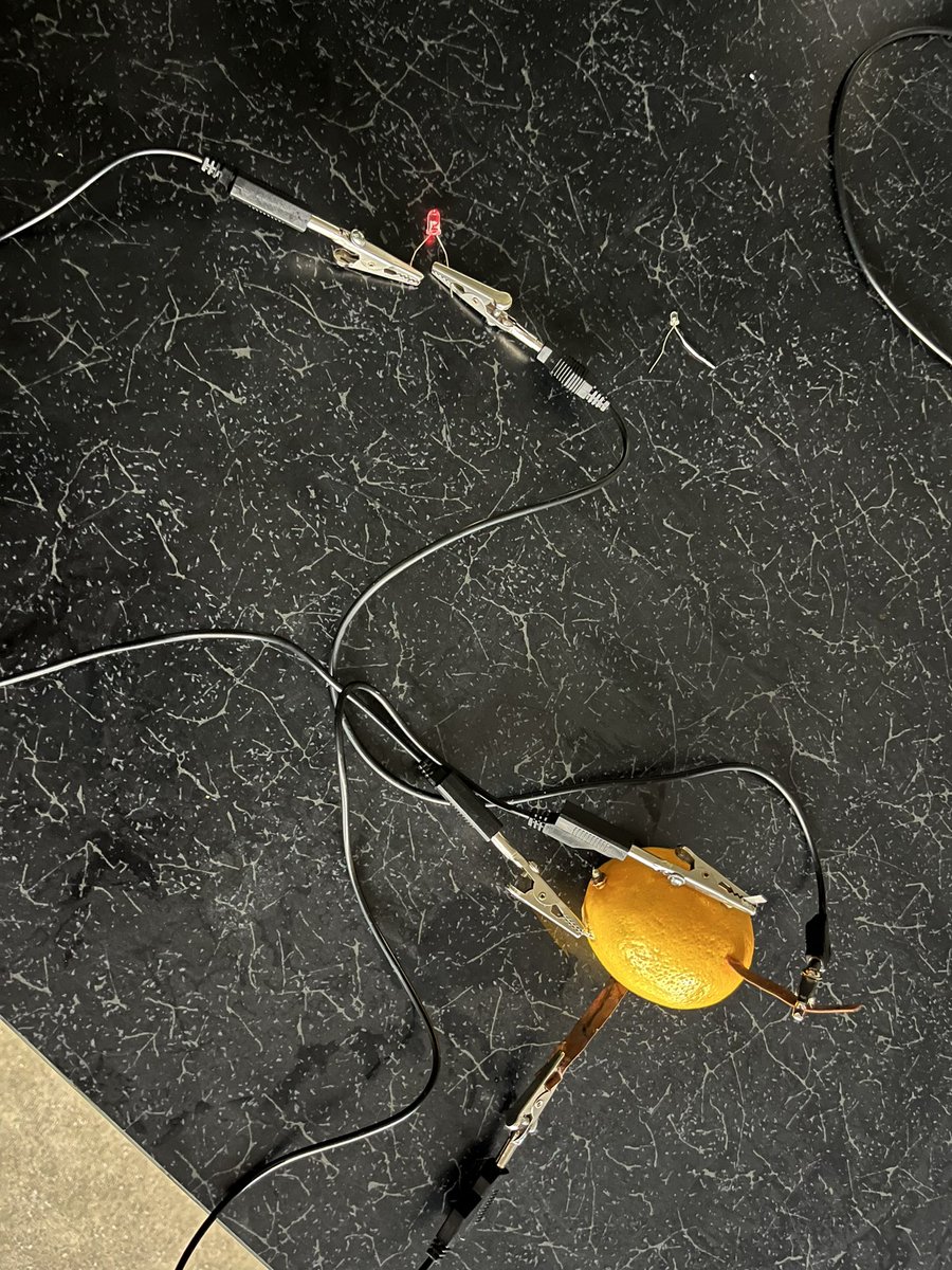 Can a lemon power a lightbulb? 1.1 have been considering this question throughout our first unit and today they used the theory they’ve learned to try it out 🍋💡