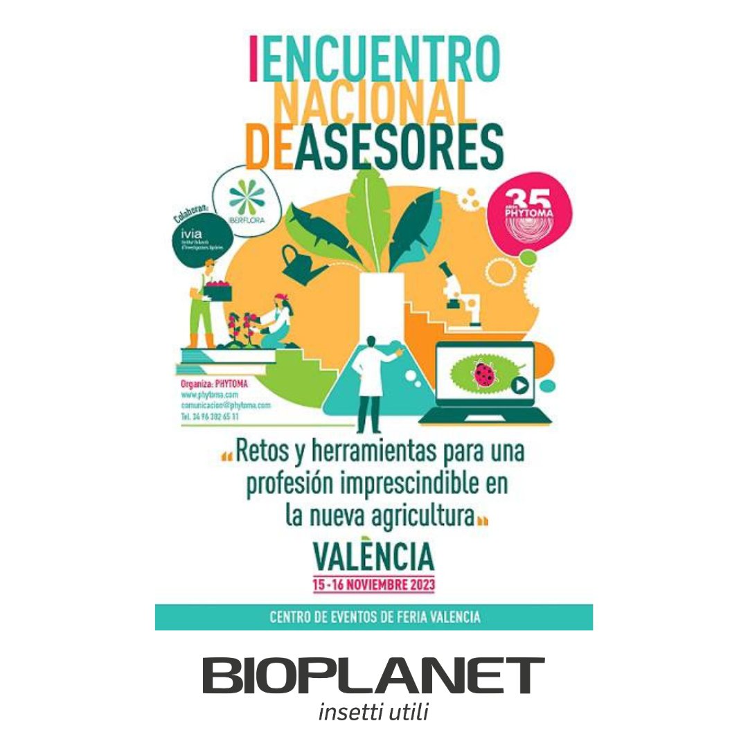 bioplanetES's tweet photo. Durante estos días asistimos al I Encuentro Nacional de Asesores, organizado por @Phytoma🐞.
Para nosotros la asistencia técnica y la toma de decisiones en base a ésta es un pilar básico del #controlbiológico 🐞🐝 .
#Bioplanet #EncuentroPhytomaAsesores https://t.co/i44ACn77N9