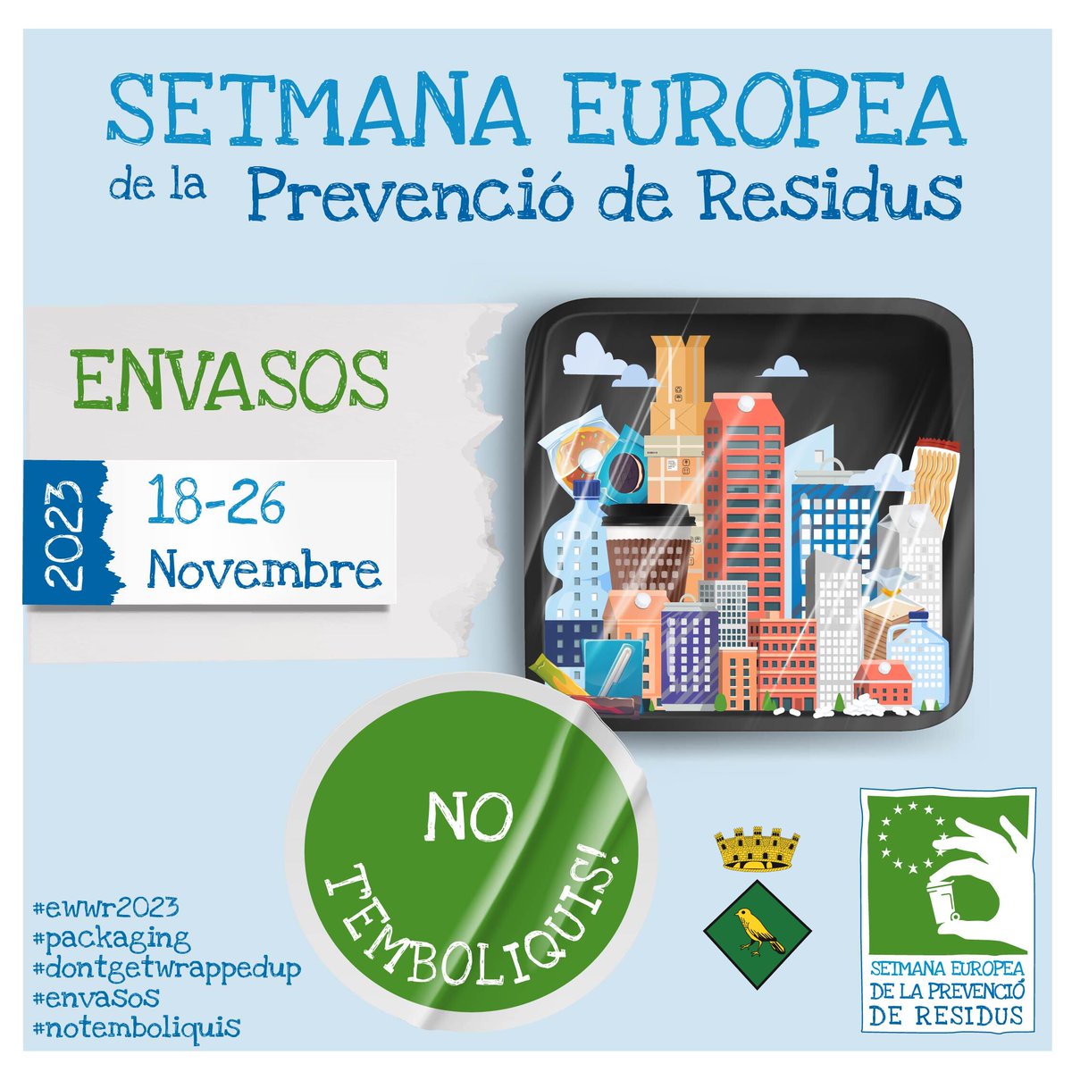 Aj_Tordera's tweet image. ♻️🚮 🌍Del 18 al 26 de novembre Tordera s'adhereix a la Setmana Europea de la Prevenció de Residus!

📅💡 El dimecres 22 de novembre a la plaça de la Concòrdia tindrà lloc un taller gratuït de "Didaltruck"

#TorderaInnova #notemboliquis #envasos #Ewwr2023